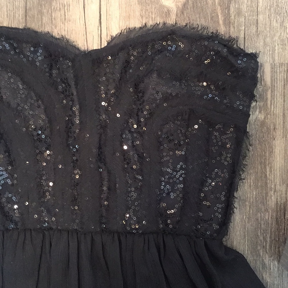 🖤Max & Cleo🖤 strapless black Monica dress size 4 - Picture 3 of 8